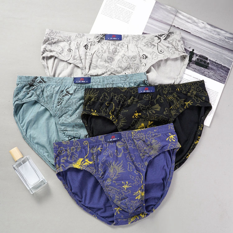 10 Pcs/Lot 100% Cotton Men's P - Boxer Brief Pack Cotton ulasan dan harga