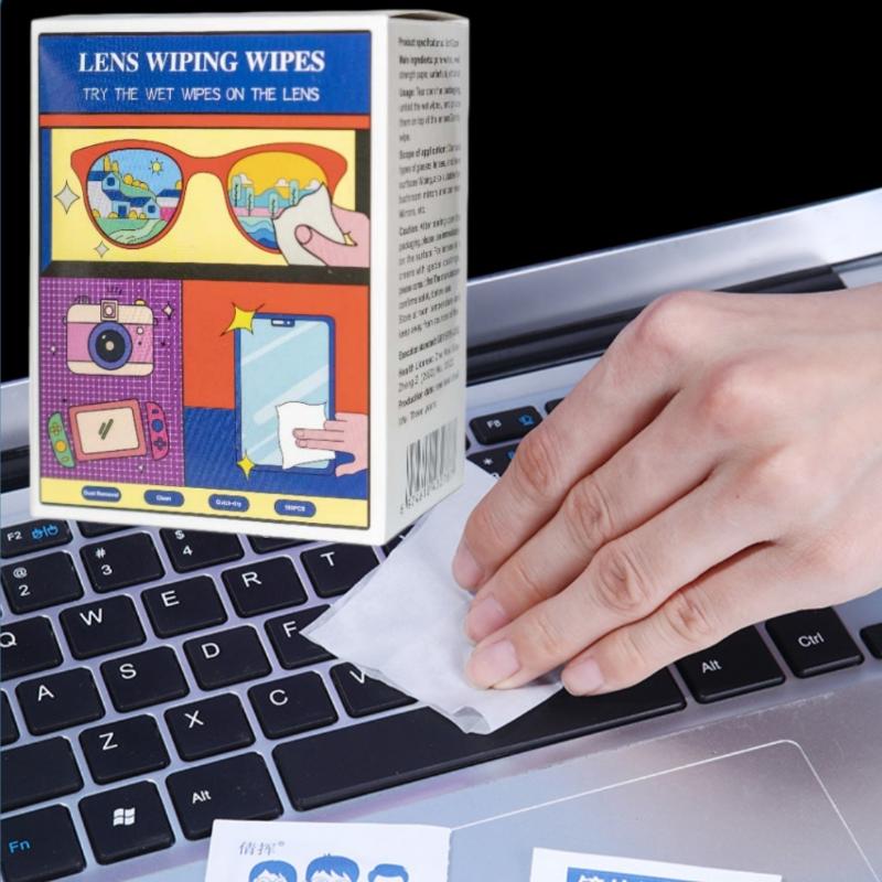 Glasses Wipes Anti-Fog Scratch - Bamboo Fiber Trunk ulasan dan harga