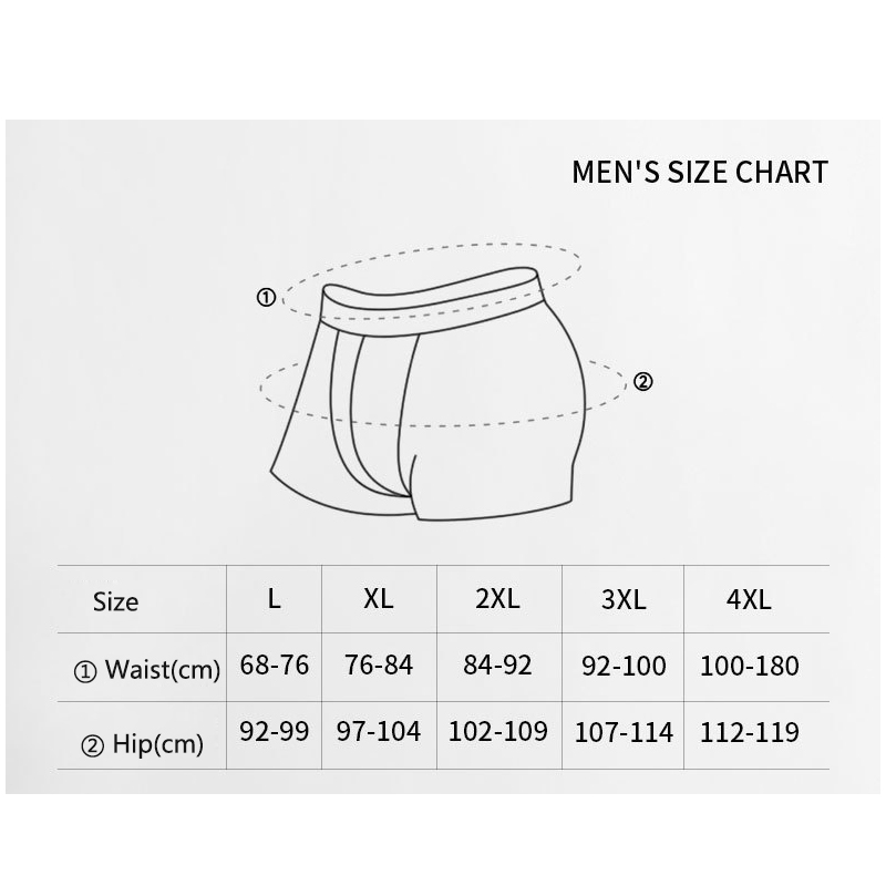 3pcs Man Underwear Bamboo Fibe - Bamboo Fiber Trunk ulasan dan harga