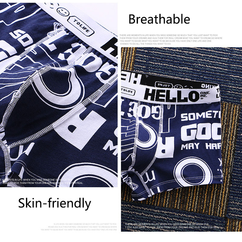 Men Panty Two Pack Printing Fl - Boxer Brief Pack Cotton ulasan dan harga